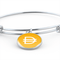 Dai Stablecoin (DAI) Bracelet Stainless Steel or 18k Gold Circle Bangle-Express Your Love Gifts