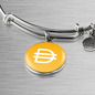 Dai Stablecoin (DAI) Bracelet Stainless Steel or 18k Gold Circle Bangle-Express Your Love Gifts