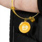 Dai Stablecoin (DAI) Bracelet Stainless Steel or 18k Gold Circle Bangle-Express Your Love Gifts
