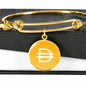 Dai Stablecoin (DAI) Bracelet Stainless Steel or 18k Gold Circle Bangle-Express Your Love Gifts