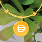 Dai Stablecoin (DAI) Bracelet Stainless Steel or 18k Gold Circle Bangle-Express Your Love Gifts