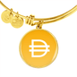 Dai Stablecoin (DAI) Bracelet Stainless Steel or 18k Gold Circle Bangle-Express Your Love Gifts