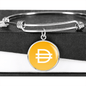 Dai Stablecoin (DAI) Bracelet Stainless Steel or 18k Gold Circle Bangle-Express Your Love Gifts