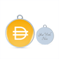 Dai Stablecoin (DAI) Bracelet Stainless Steel or 18k Gold Circle Bangle-Express Your Love Gifts