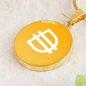 Dai Stablecoin (DAI) Circle Necklace Stainless Steel or 18k Gold 18-22"-Express Your Love Gifts