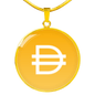 Dai Stablecoin (DAI) Circle Necklace Stainless Steel or 18k Gold 18-22"-Express Your Love Gifts