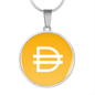 Dai Stablecoin (DAI) Circle Necklace Stainless Steel or 18k Gold 18-22"-Express Your Love Gifts