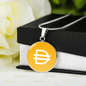 Dai Stablecoin (DAI) Circle Necklace Stainless Steel or 18k Gold 18-22"-Express Your Love Gifts