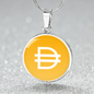 Dai Stablecoin (DAI) Circle Necklace Stainless Steel or 18k Gold 18-22"-Express Your Love Gifts