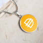 Dai Stablecoin (DAI) Circle Necklace Stainless Steel or 18k Gold 18-22"-Express Your Love Gifts
