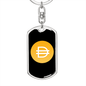 Dai Stablecoin (DAI) Crypto Cryptocurrency Keychain Stainless Steel or 18k Gold Dog Tag Keyring-Express Your Love Gifts