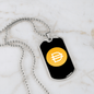 Dai Stablecoin (DAI) Crypto Necklace Stainless Steel or 18k Gold Dog Tag 24" Chain-Express Your Love Gifts