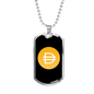 Dai Stablecoin (DAI) Crypto Necklace Stainless Steel or 18k Gold Dog Tag 24" Chain-Express Your Love Gifts