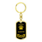 Dalmatian Keychain Stainless Steel or 18k Gold-Express Your Love Gifts