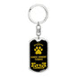 Dandie Dinmont Terrier Keychain Stainless Steel or 18k Gold-Express Your Love Gifts