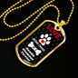 Dandie Dinmont Terrier Love Is Stainless Steel or 18k Gold Dog Tag 24" Chain-Express Your Love Gifts
