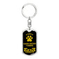 Danishswedish Farmdog Keychain Stainless Steel or 18k Gold-Express Your Love Gifts