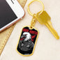 Dark Hunter Keychain Dog Tag Stainless Steel or 18k Gold-Express Your Love Gifts