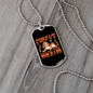 Dark to Read Dog Necklace Stainless Steel or 18k Gold Dog Tag 24" Chain-Express Your Love Gifts
