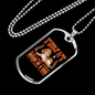 Dark to Read Dog Necklace Stainless Steel or 18k Gold Dog Tag 24" Chain-Express Your Love Gifts
