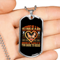 Dark to Read Heart Necklace Stainless Steel or 18k Gold Dog Tag 24" Chain-Express Your Love Gifts