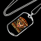 Dark to Read Heart Necklace Stainless Steel or 18k Gold Dog Tag 24" Chain-Express Your Love Gifts