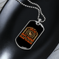 Dark to Read Necklace Stainless Steel or 18k Gold Dog Tag 24" Chain-Express Your Love Gifts