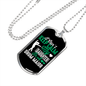 Daughter Drum Major Necklace Stainless Steel or 18k Gold Dog Tag 24" Chain-Express Your Love Gifts