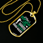 Daughter Drum Major Necklace Stainless Steel or 18k Gold Dog Tag 24" Chain-Express Your Love Gifts