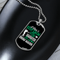 Daughter Drum Major Necklace Stainless Steel or 18k Gold Dog Tag 24" Chain-Express Your Love Gifts