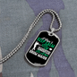 Daughter Drum Major Necklace Stainless Steel or 18k Gold Dog Tag 24" Chain-Express Your Love Gifts