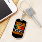 Daughter From God Keychain Stainless Steel or 18k Gold Dog Tag Keyring-Express Your Love Gifts