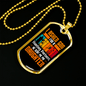 Daughter From God Necklace Stainless Steel or 18k Gold Dog Tag 24" Chain-Express Your Love Gifts