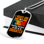 Daughter From God Necklace Stainless Steel or 18k Gold Dog Tag 24" Chain-Express Your Love Gifts