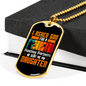 Daughter From God Necklace Stainless Steel or 18k Gold Dog Tag 24" Chain-Express Your Love Gifts