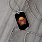 Day of Day Sugar Skull Necklace Stainless Steel or 18k Gold Dog Tag 24" Chain-Express Your Love Gifts