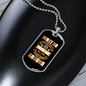 Day Off Can't Lie Around Brown Necklace Stainless Steel or 18k Gold Dog Tag 24" Chain-Express Your Love Gifts
