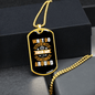 Day Off Can't Lie Around Brown Necklace Stainless Steel or 18k Gold Dog Tag 24" Chain-Express Your Love Gifts