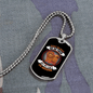 Day Off Can't Lie Around Necklace Stainless Steel or 18k Gold Dog Tag 24" Chain-Express Your Love Gifts