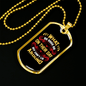 Day Off Can't Lie Around Yellow Necklace Stainless Steel or 18k Gold Dog Tag 24" Chain-Express Your Love Gifts