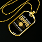 Day Without Crypto is Wasted Crypto Necklace Stainless Steel or 18k Gold Dog Tag 24" Chain-Express Your Love Gifts