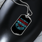 Day Without Laughter Necklace Stainless Steel or 18k Gold Dog Tag 24" Chain-Express Your Love Gifts