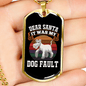 Dear Santa Necklace Stainless Steel or 18k Gold Dog Tag 24" Chain-Express Your Love Gifts