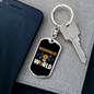 Decentralize The World Crypto Keychain Stainless Steel or 18k Gold Dog Tag Keyring-Express Your Love Gifts