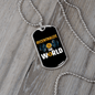 Decentralize The World Crypto Necklace Stainless Steel or 18k Gold Dog Tag 24" Chain-Express Your Love Gifts