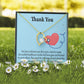 Dedicated Healthcare Medical Worker Nurse Appreciation Gift Forever Necklace w Message Card-Express Your Love Gifts