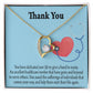 Dedicated Healthcare Medical Worker Nurse Appreciation Gift Forever Necklace w Message Card-Express Your Love Gifts