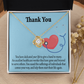 Dedicated Nurse Healthcare Medical Worker Nurse Appreciation Gift Infinity Knot Necklace Message Card-Express Your Love Gifts