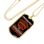 Dedication Of Firefighters Stainless Steel or 18k Gold Dog Tag 24" Chain-Express Your Love Gifts