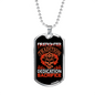 Dedication Of Firefighters Stainless Steel or 18k Gold Dog Tag 24" Chain-Express Your Love Gifts